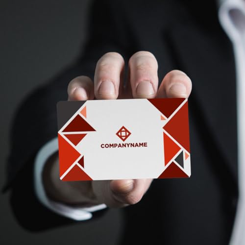 Tarjetas de visita metálicas con diseño elegante para sublimación premium 5