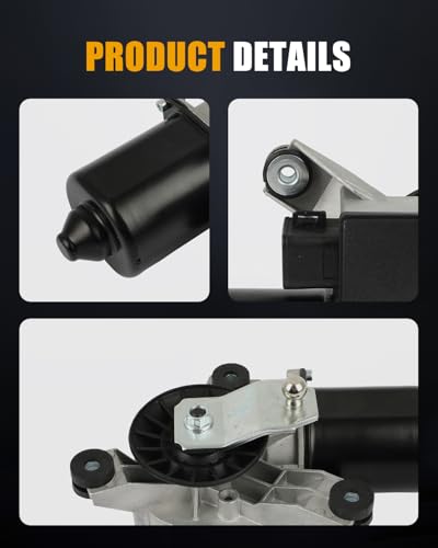 Image of ROADFAR Front Windshield Wiper Motor Fit for Chevrolet for S10 1998-2004 | For Chevrolet For Blazer|For GMC For Jimmy For Sonoma 1998-2004|For Isuzu|For Oldsmobile|Replace 40-1030|85-1030|5 Pins