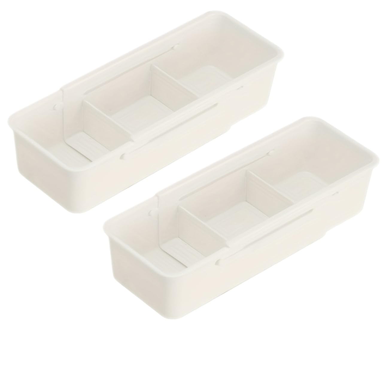 Bghyjkol Color2 2Pcs Drawer Organiser Compartment Storage Box