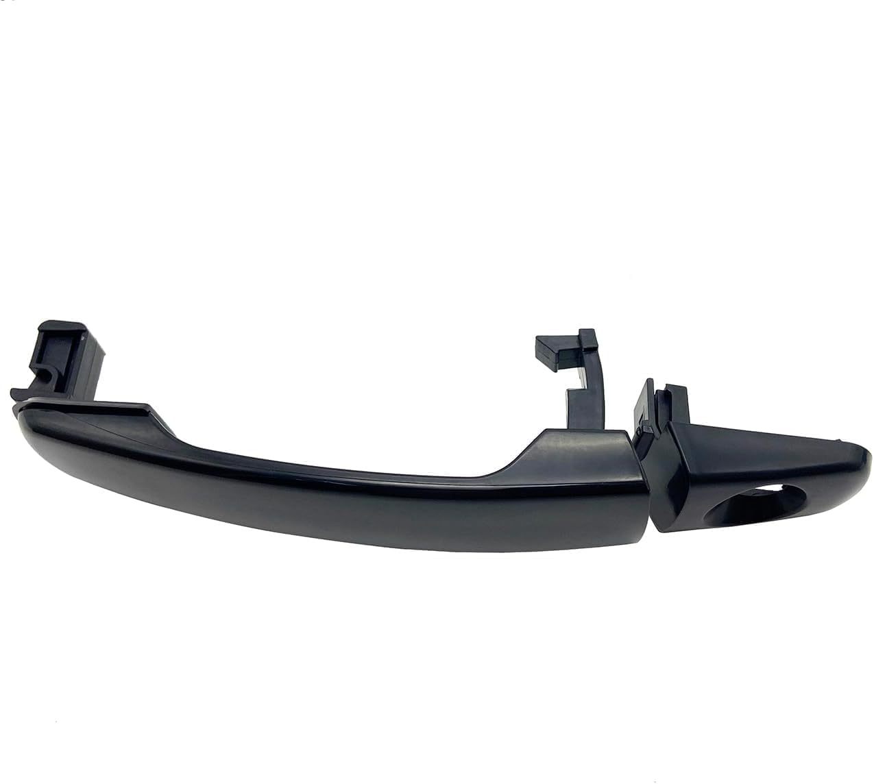 Cheriezing Exterior Door Handle, Front Left, Prime Black, with Keyhole, Compatible with Select Chevy Pontiac Models 2005-2009 Equinox Malibu, 2005-2010 Torrent G6, Replace# 22672194