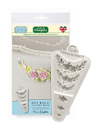 Katy Sue Designs Silicona para Tartas, moldes para Manualidades, rosa (b)