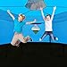 BIWKONI 10FT/12FT/14FT Trampoline Tent Cover Outdoor Trampoline Accessory Wind Sun Protection for 8 Straight Pole Trampoline (Tent Only),12FT/8