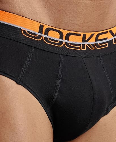 Image of Jockey FP01 Men Super Combed Cotton Solid Brief with Ultrasoft Waistband