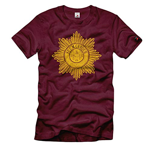 T-shirt Preußen Orden Suum Cuique en rouge 3XL pour passionnés d'histoire