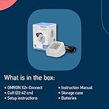 OMRON X2+ Connect, Upper Arm Blood Pressure Monitor for Home Use, Universal Wide Cuff (22-42 cm), Blood Pressure Machine for Irregular Heartbeat Detection with Bluetooth for OMRON Connect App - Image 6