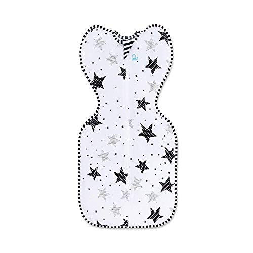 Image of Love To Dream Swaddle UP, Baby Sleep Sack, Twin Zipper For Easy Diaper Changes, Arms UP Position, Hip-Healthy, Lightweight & Breathable, Sleeping Bag, Moderates Ideal Temps, 1-3 M, Olive Stars & Moon