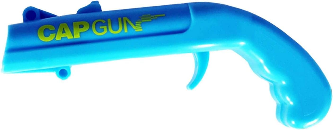 Flesopener, Cap Gun Bieropener, Bierspellen, Funny Launcher Shooter Flesopener voor Home Party, Outdoor BBQ, Creative Game, Bar Drink Funny Gift - Schiet meer dan 5 meter (rood en blauw
