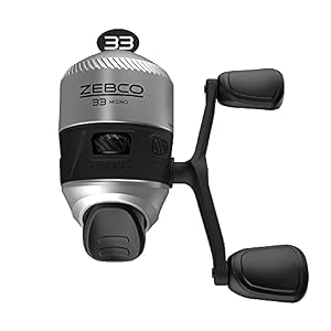 Zebco 33 Spincast Fishing Reel, Changeable Right or Left-Hand Retrieve, Built-in Bite Alert, All-Metal Gears, Pre-Spooled with Zebco Cajun Line