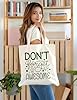 XIARON Canvas Tote Bag don't forget to be awesome 340g/m² thick fabric Replaces school bag L Green #1