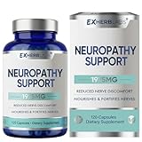 EXHERBLABS Nerve Savior for Neuropathy Supplements, with 600 mg Alpha Lipoic Acid, Neuropathy Pain Relief for Feet, Hands and Joints, Overall Nerve Health Support, 120 Capsules,01