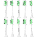 Sierra Clean Replacement Toothbrush Heads Compatible with Philips Sonicare HX9023, 10 Pack