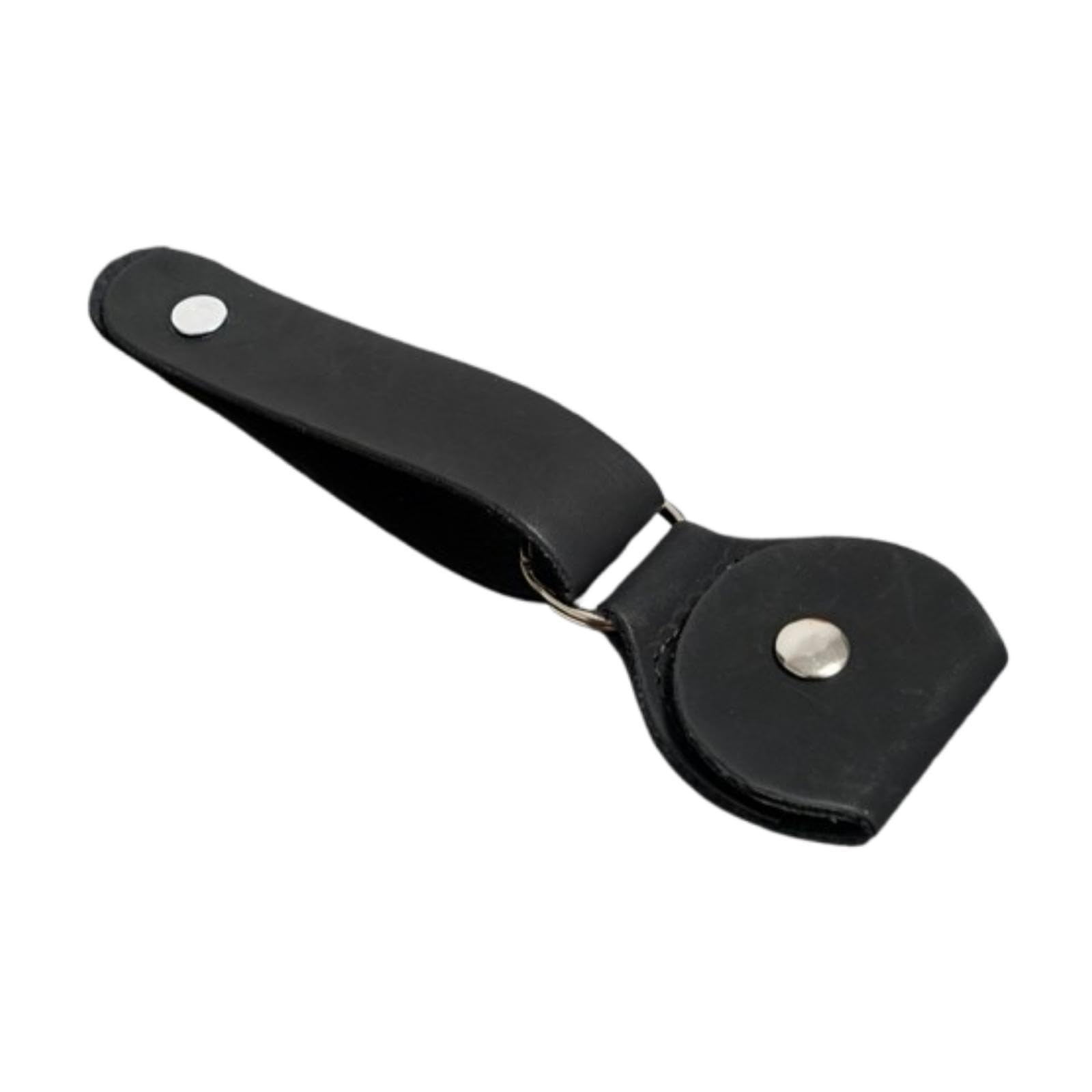 Wmqbjta Strap Button with Picks Holder, Neck Support Tie Designed for Guitar Accessories, Black