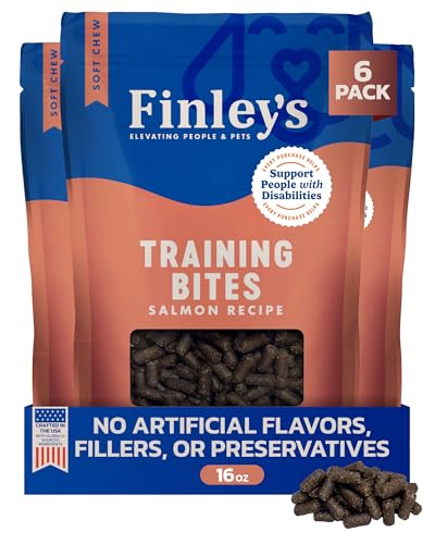 Finley's Training Treats Salmon Soft Low Calorie Dog Treats, 16oz, 6 Pack