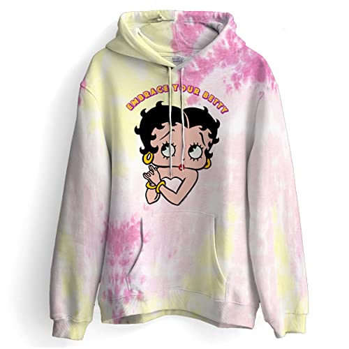 Brisco Brands Betty Boop Cartoon Cute Motivational Womens Cloud Sweatshirt,