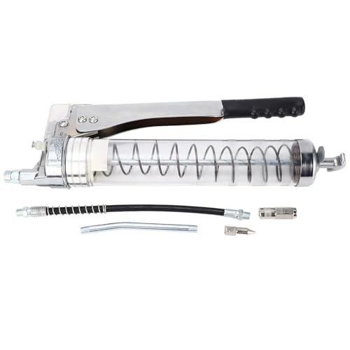 Klanata Pompe à graisse à levier robuste, lubrificateur manuel anti-bourrage 600 pour automobile, remorques et utilisation marine (600CC)