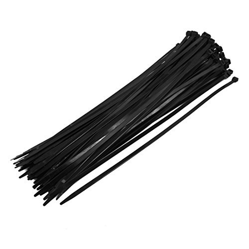 DbuyChX 8mm x 450mm Nylon Self Locking Cable Zip Ties Fastener Black
