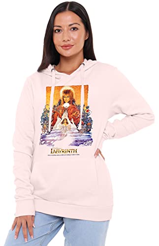 Popfunk Jim Henson Labyrinth Movie Poster Women's Hoodie, Pale Pink, X-Large