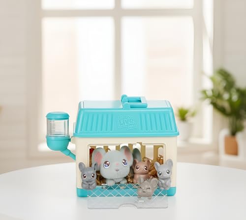 Little Live Pets Lil Mouse Toy Playset Pack, Mama Surprise Mouse Plush Family Collection, Interactive Easter Baby Girl Gifts, Toy for Kids 5+