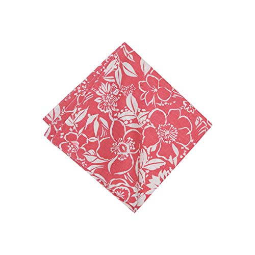 Set de 6 Servilletas de Tela C&F Home Rojo Floral Cuadradas miniatura 2