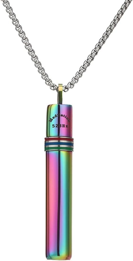 528 hz Breathing Necklace, Anxiety Necklace, 528 hz Whistle Breathing Necklace for Meditation Tuning Tools, Mindful Calming Stress Relief for Women, Men
