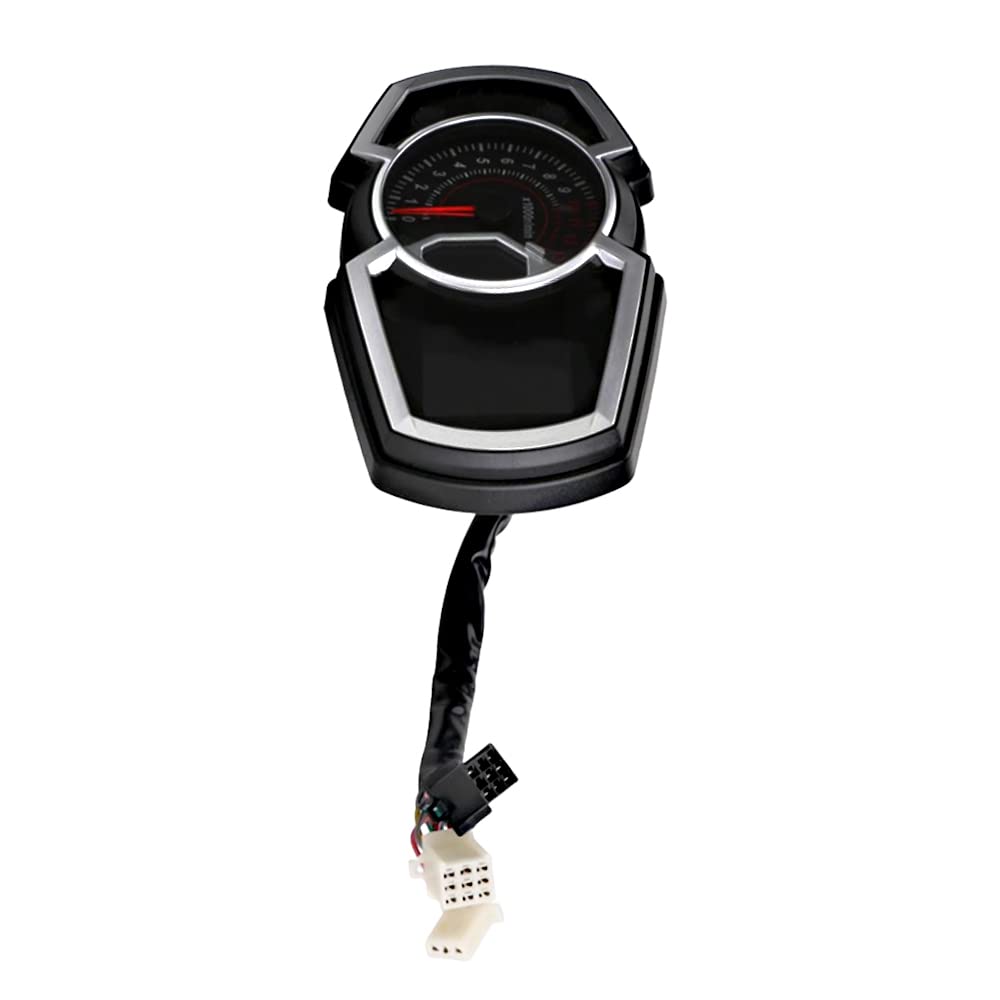 Bicycle Speedometer Odometer Cycle Bike Computer with LCD Display, Digital Gauge 1/2/4 Cylinders Motorcycle Odometer/Fuel Gauge Universal with Sensor, Compatible with Kawasaki Ninja650