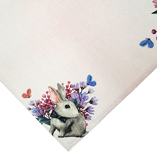 Kit 4 Guardanapo de Tecido Coelho da Páscoa a La Pom pom 40cmx40cm