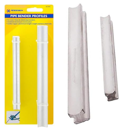 2Pc Piper Bender Guides - Manufactured from Robust Aluminium, Plumbing Tool, Plumbers Tubes | Fits Monument Multibender & 15mm and 22mm Pipe Benders | Strong & Long Lasting 1 2Pc Piper Bender Guides - Manufactured from Robust Aluminium, Plumbing Tool, Plumbers Tubes | Fits Monument Multibender & 15mm and 22mm Pipe Benders | Strong & Long Lasting