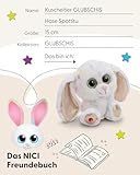 NICI GLUBSCHIS Kuscheltier Hase Spottitu 15cm bunt - Stofftier aus weichem Plüsch, niedliches Plüschtier zum Kuscheln und Spielen, für Kinder & Erwachsene, tolle Geschenkidee - 61453
