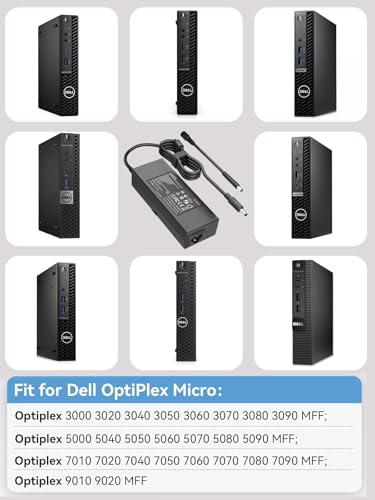 Image of 90W Power Supply Compatible with Dell Optiplex Micro /All-in-One Desktop