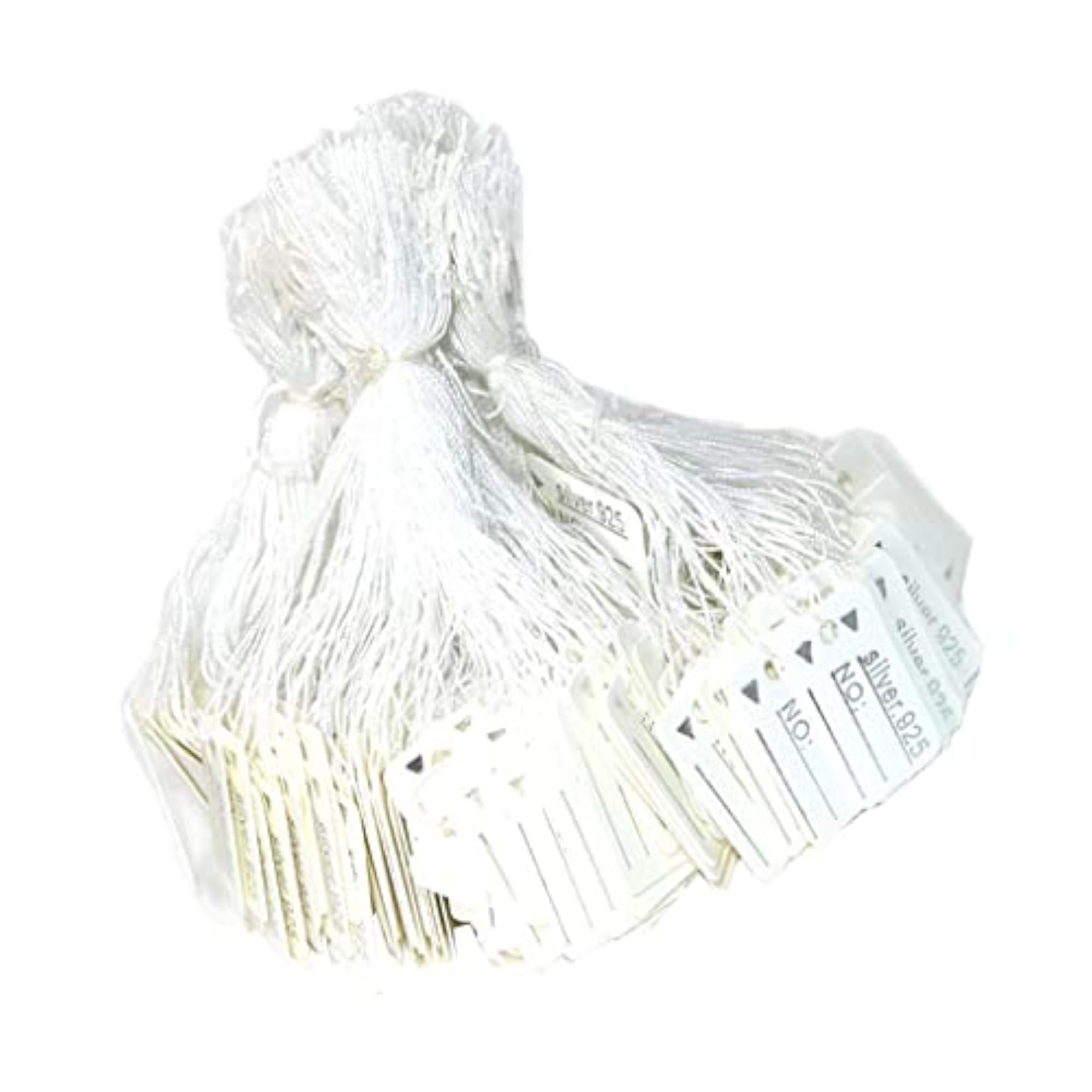 500pcs Price Tag Jewelry Display with String Hanging