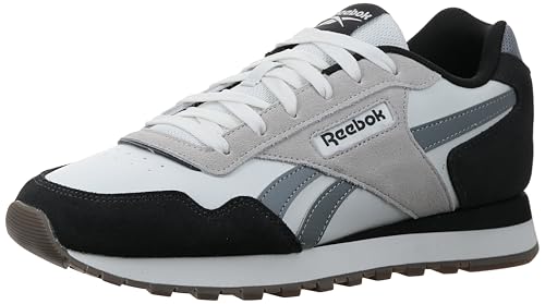 Reebok Baskets Glide Unisexes, Blanches, Noir délavé, Craie, 44 EU, White Washed Black Chalk, 44 EU