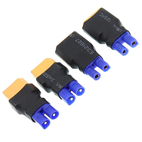Adaptador XT60 a EC2 para conectar baterías LiPo sin soldar cables de variador 4