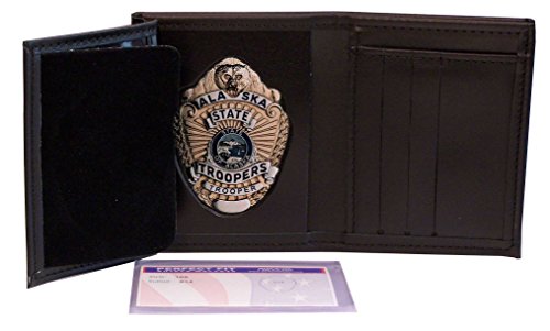 Alaska State Trooper Recessed Badge Wallet4