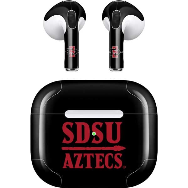 Skinit Decal Audio Skin Compatible with Apple AirPods (3rd Gen, 2021) - Officially Licensed Aztecs San Diego State Design