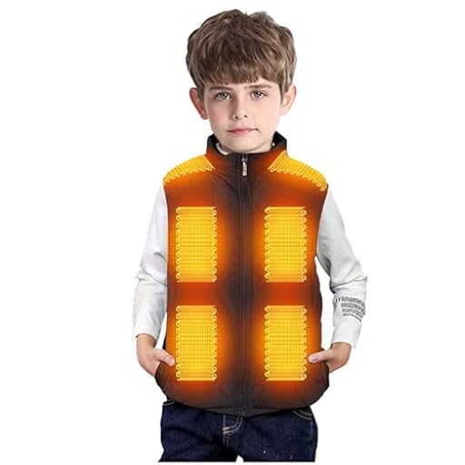 YAOJIWANG Chaleco Calefactable para Niños Chaqueta Impermeable Chaqueta Softshell con Calefaccion USB Chaqueta Termica de Invierno Abrigo Calefactable Lavable para Esqui Trekking Montaña Ciclismo | Ya disponible en tu tienda friki favorita! En mundofriki.es!