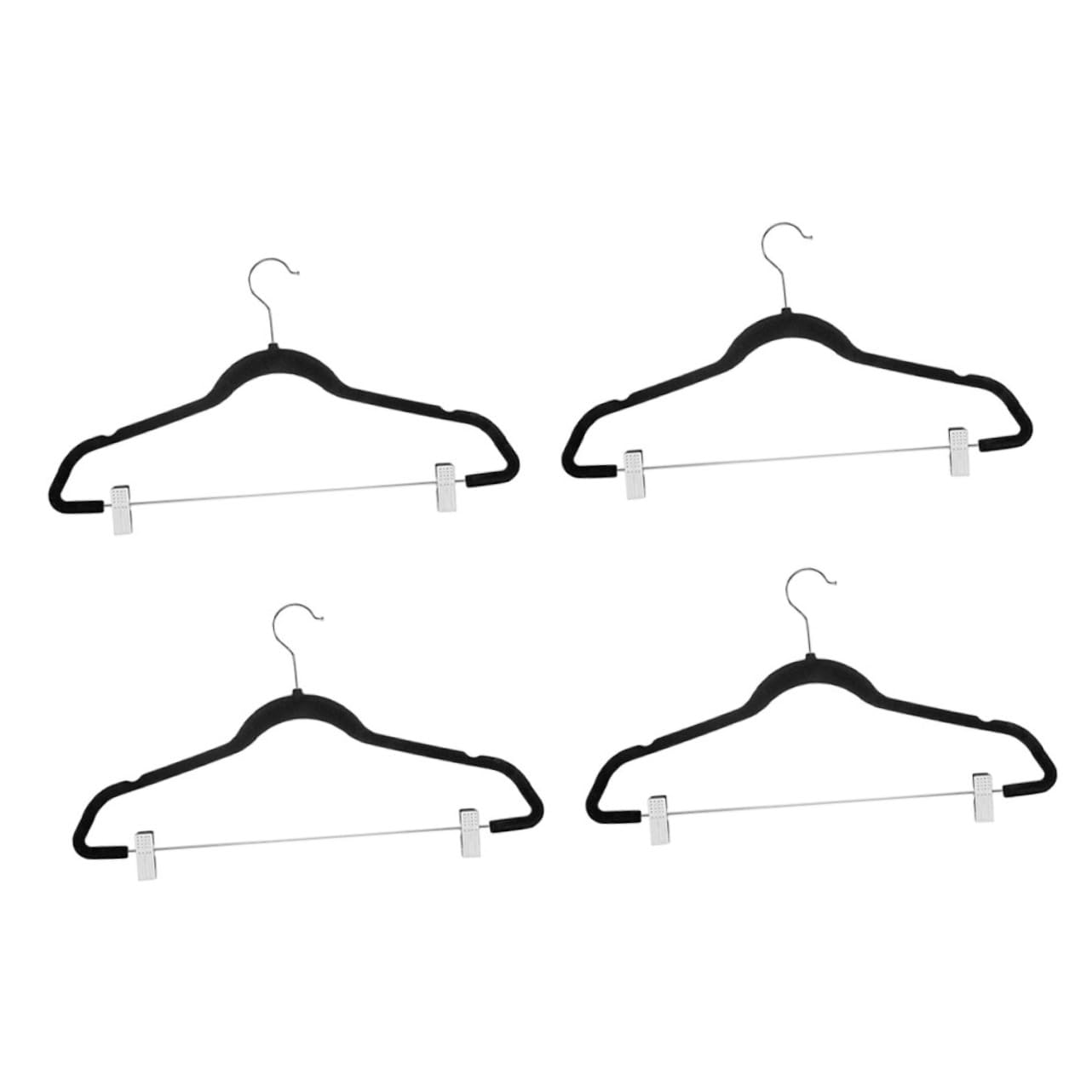 Luxshiny 4Pcs Skid Jeans Hangers Multi Functional Clip Hangers for Skirts and Pants Home Accessories Non Slip Design for Reliable Clothing Storage