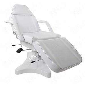 SKINACT Hydraulic Facial Bed with One Free Stool White