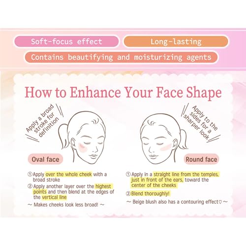 CANMAKE - Glow Fleur Cheeks - Long-Lasting Light Natural Blending Gentle Pearl Radiance - 0.20oz (5.7g) (16 Lilac Fleur (4901008313917))
