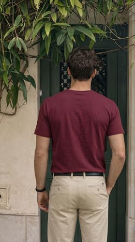 Image of Men's Solid Round Neck T-Shirt | Regular Fit Cotton Casual Tee | Half Sleeve | S to 3XL Sizes | Soft Breathable Everyday Wear for Daily Use, Gym, Summer & Casual Wear