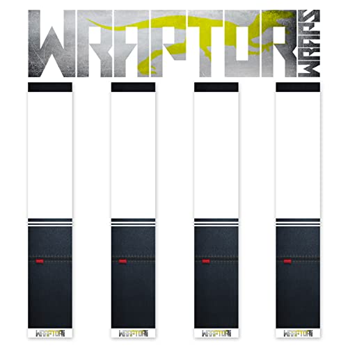 na-1 Wraptor Wraps Archery Arrow Wraps - Dark Denim Arrow Wraps - Half Wrap Design - Pack of 13-100mm Length - Small Width