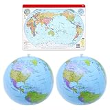 DUINIU 2 Pelotas Inflables Y 1 Plan De Piso, Interactivo Accesorios para Padres Y Niños.