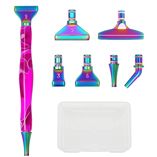 TONAUP Kit di penne per diamond painting fai da te, accessori e strumenti, 6 stili, 5D Drill Pen Testine di ricambio per Diamond Painting Pen, Diamond Painting Tools e accessori