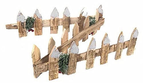 Casa y Menaje Valla de Madera marrón Nevada (Medidas del Producto: 145x15cm)