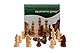 Aquamarine Games - Piezas de ajedrez Schachfiguren STAUTON 4 FSC100%, CP029A, Beige und Dunkelbraun, NO-Value