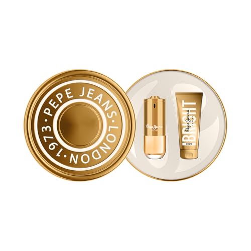 Pepe Jeans Bright Intense For Her Estuche Regalo Perfumes de Mujer Pack de 2 Piezas Eau de Parfum 80ml y Body Lotion 100ml Set Fragancia Floral y Oriental