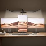 Ultra Bright Architect Desk Lamp with Clamp,Transformable LED Desks Lamp for Home Office,Tall Overhead Led Desk Light[41' Long Dimmable Light Bar],24W Auto Dimmable Desks Lights for Drawing Hobby Use