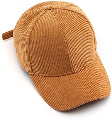 Corduroy Hat Low Profile Solid Color Baseball Caps Sun Hat Adjustable for Men and Women - Image 4