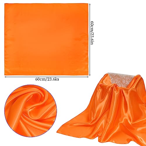 Chiffon Scarf Square Ribbon Neck Scarf Satin Scarf Handkerchief for Halloween Retro Women Girls Costume Accessory3