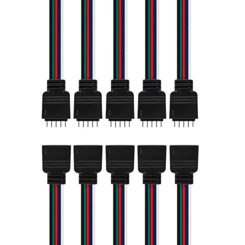 Segutage 4 Pines RGB Conector de Macho Hembra