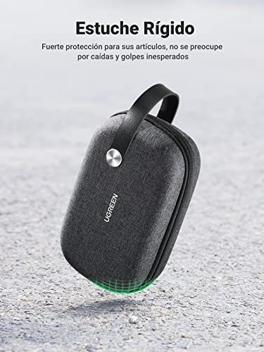 UGREEN Organizador Cables Viaje, Bolsa para Almacenamiento de Accesorios electrónicos, Impermeable e Protección a Prueba de Golpes, para Memoria USB, Cargador de Disco Duro, Batería - imagen 7